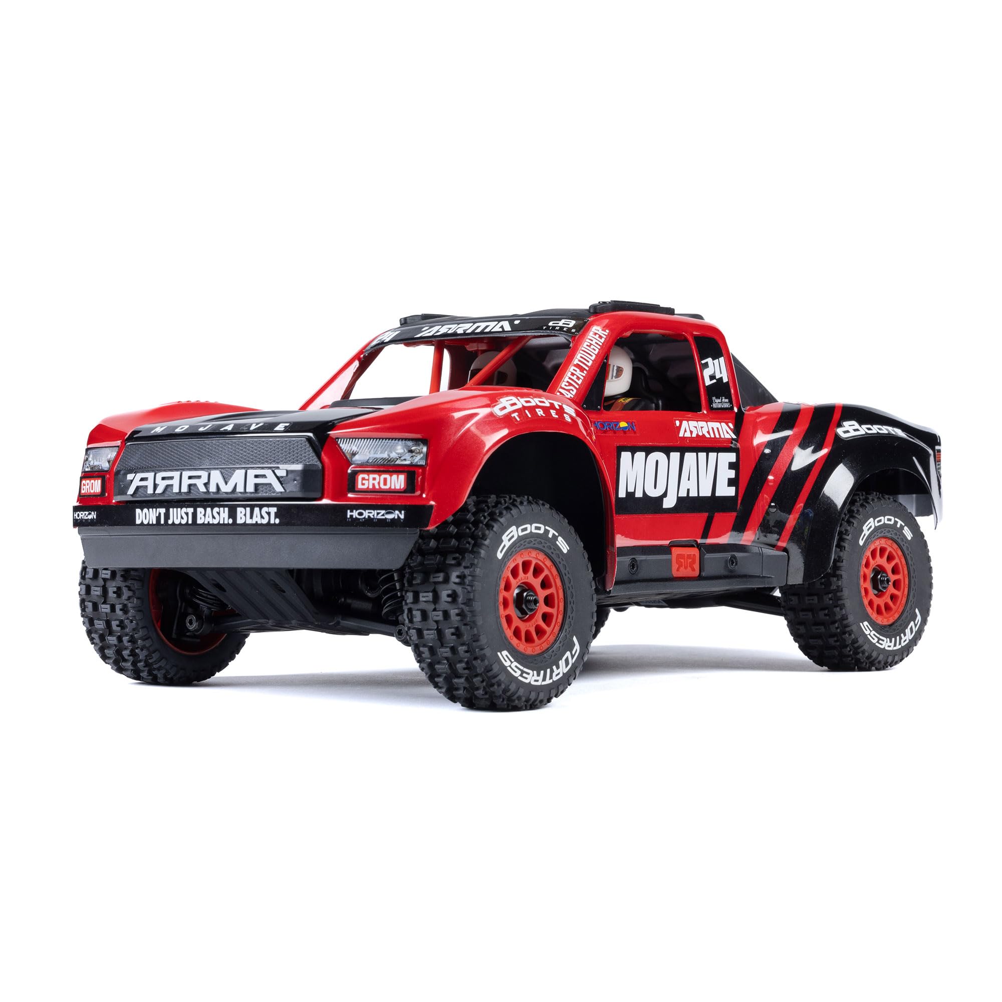 arrma-mojave-grom-rc-auto-1-18-rot-schwarz-ara2104t1 image 1