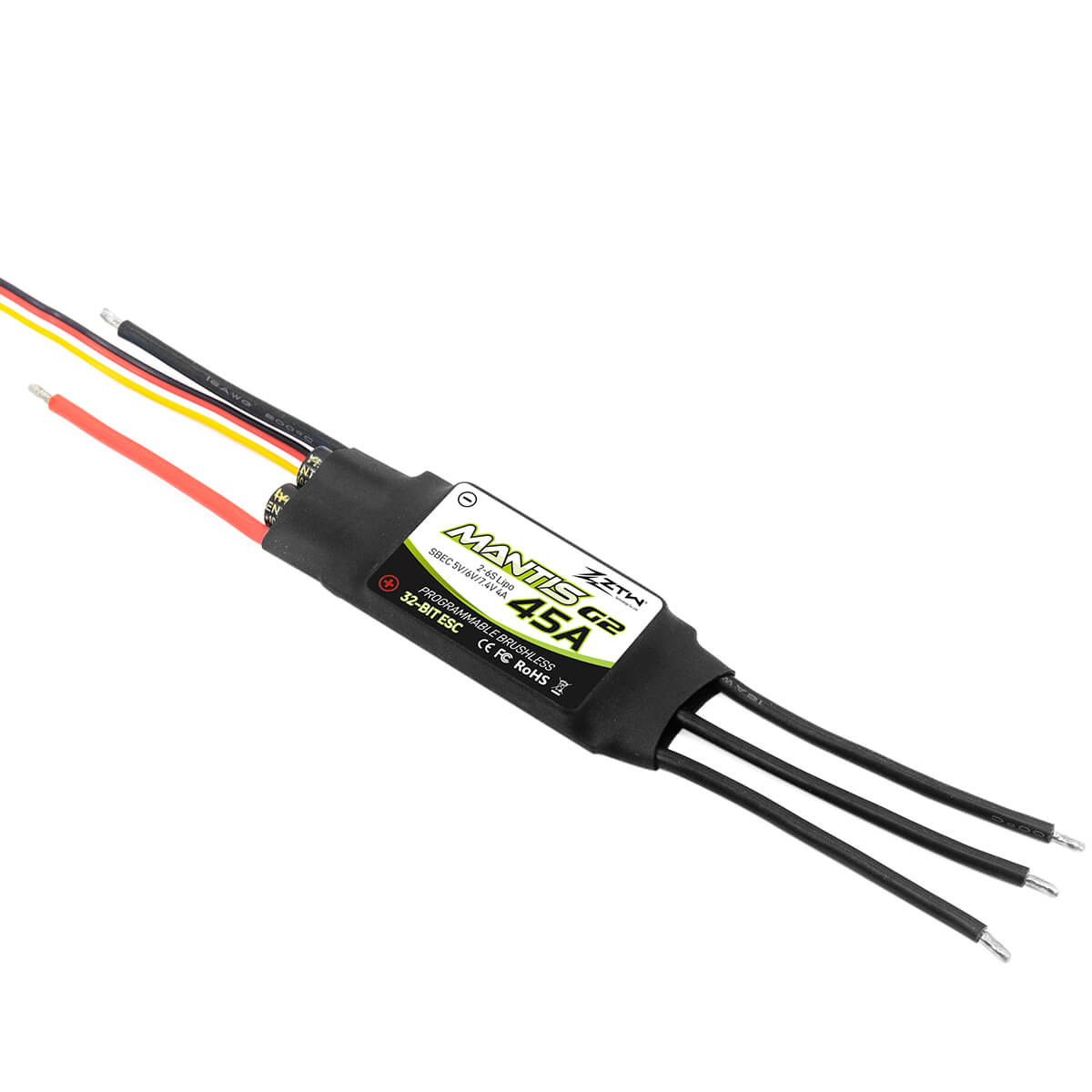 ztw-mantis-g2-45a-regler-2-6s-sbec-ohne-stecker image 2
