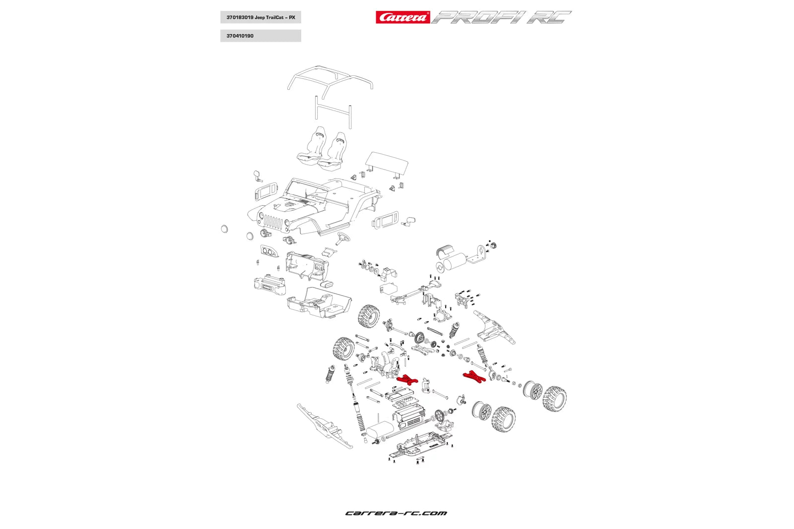carrera-profi-rc-querlenker-vorn-hinten-ersatzteil image 2