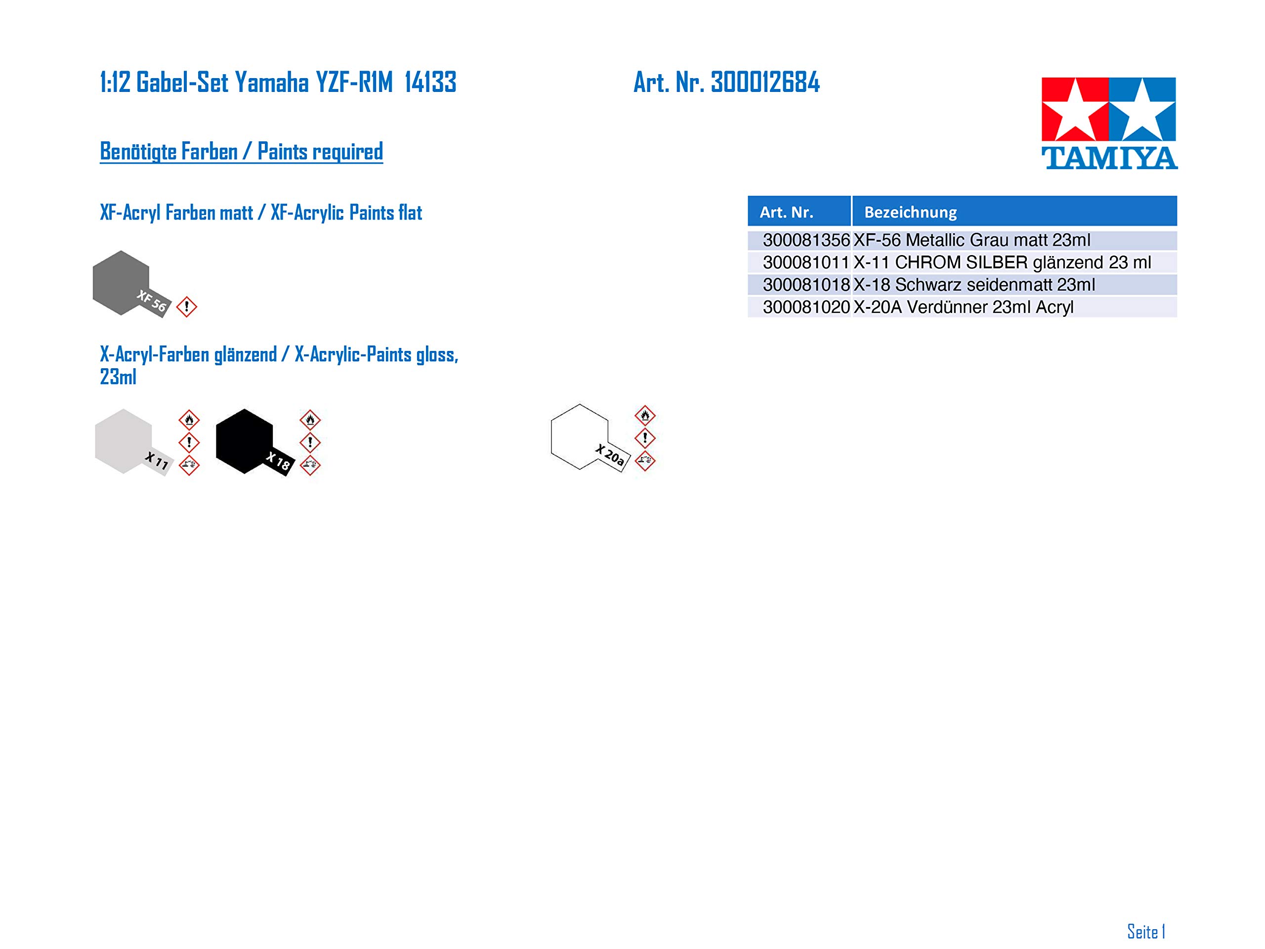 tamiya-gabel-set-yamaha-yzf-r1m-12684-modellbausatz-1-12 image 3
