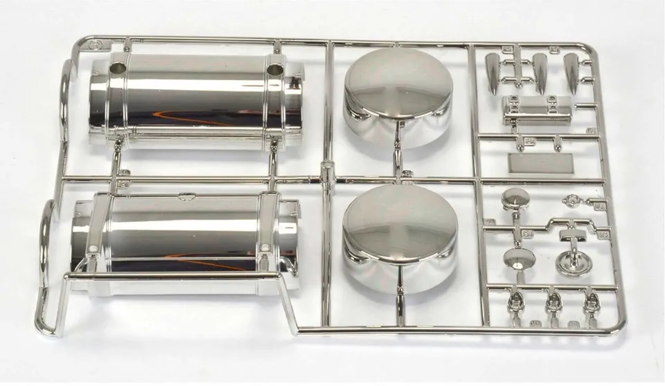 tamiya-grand-hauler-r-teile-tank-dachlampen-silber image 1