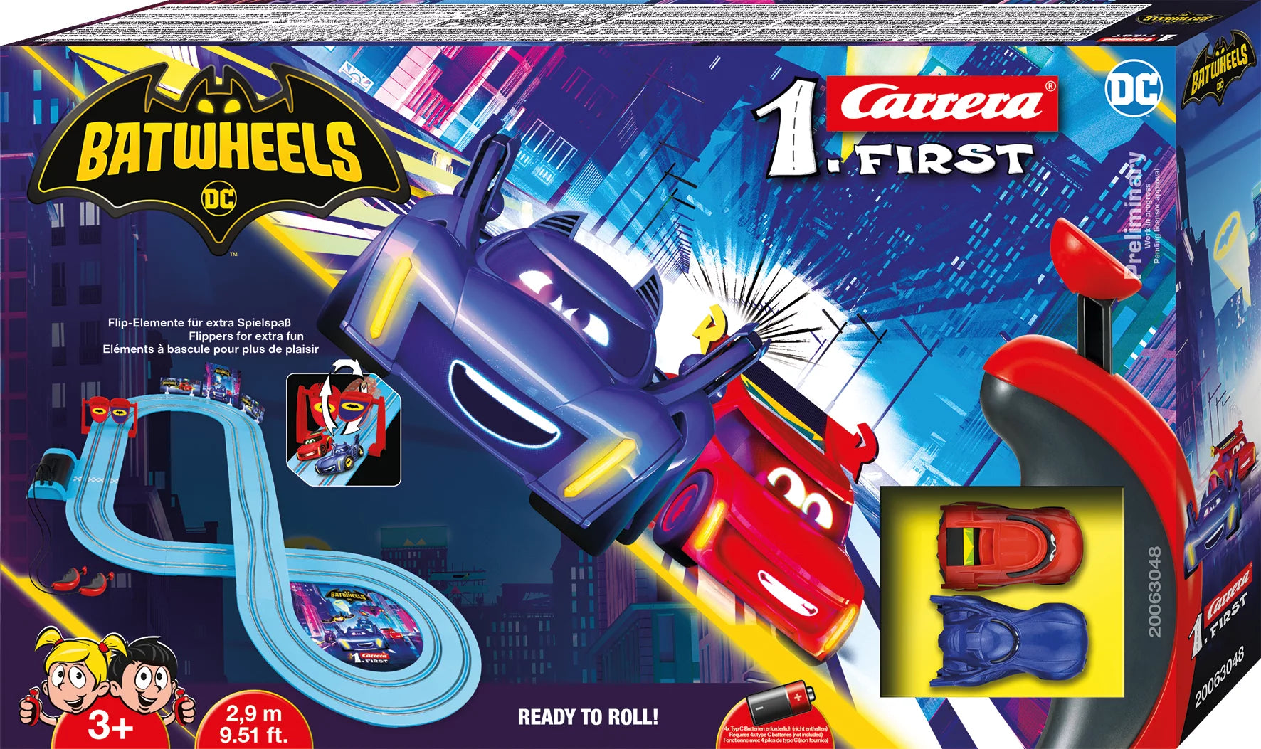 carrera-first-batwheels-ready-to-roll-rennbahn-2-9-m image 1