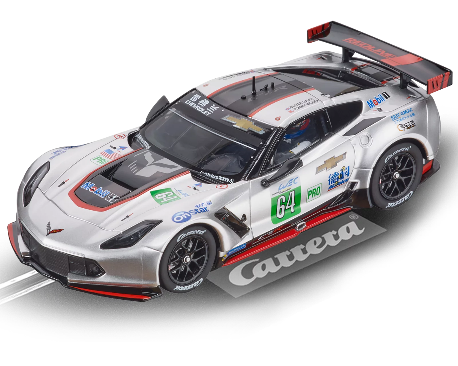 carrera-digital-132-chevrolet-corvette-c7-r-no-64-slotcar-1-32-silber image 1