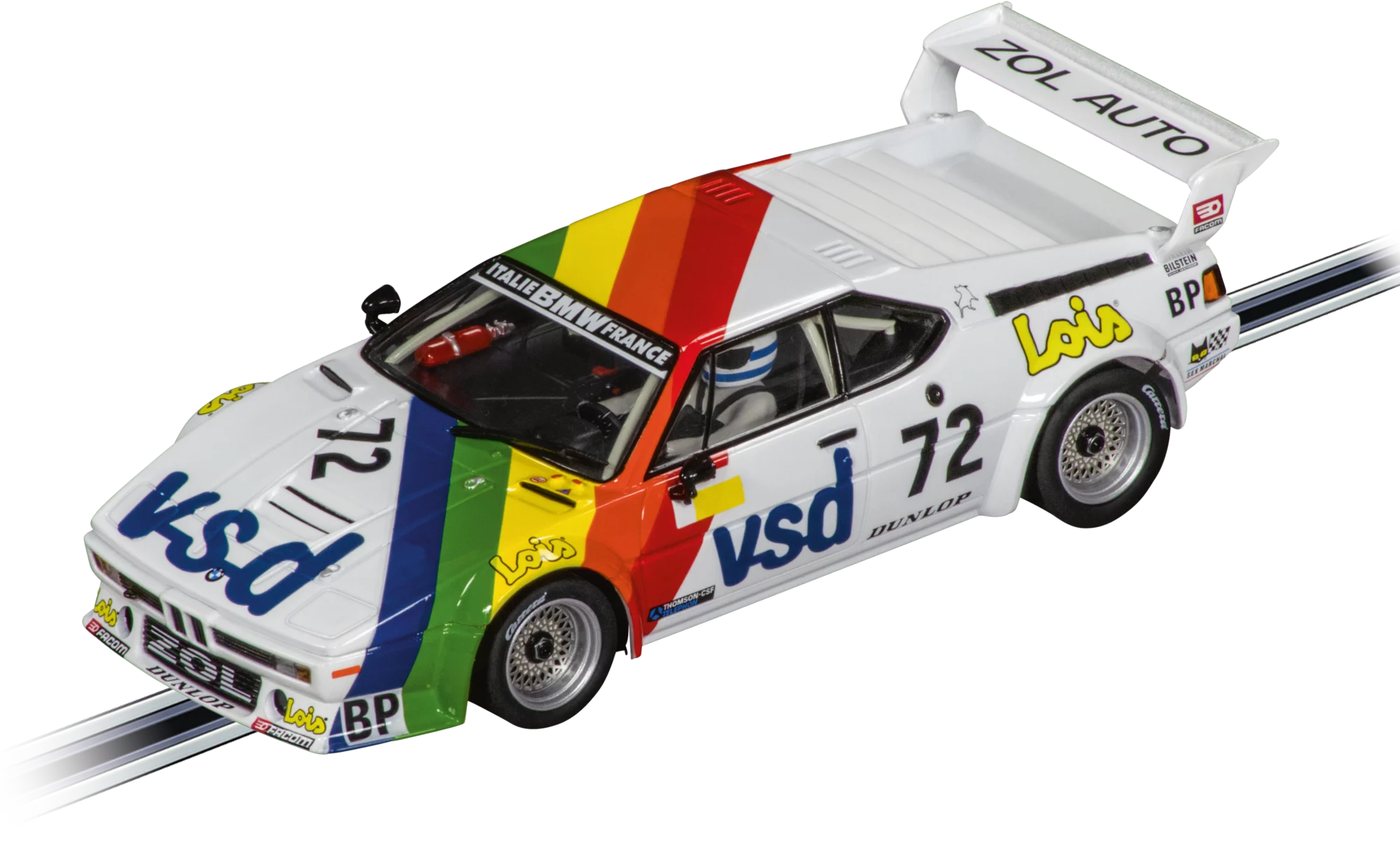 carrera-bmw-m1-zol-auto-no-72-slotcar-1-32-24h-1981 image 1