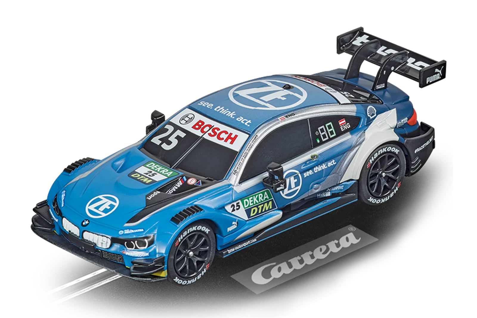 carrera-digital-132-bmw-m4-dtm-p-eng-slotcar-no-25-blau image 1