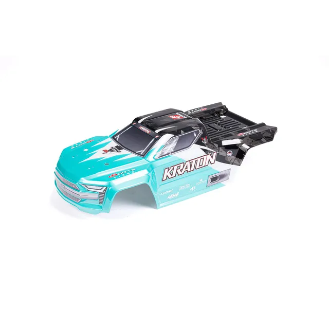 arrma-kraton-4x4-blx-karosserie-1-10-teal-schwarz-lackiert image 1