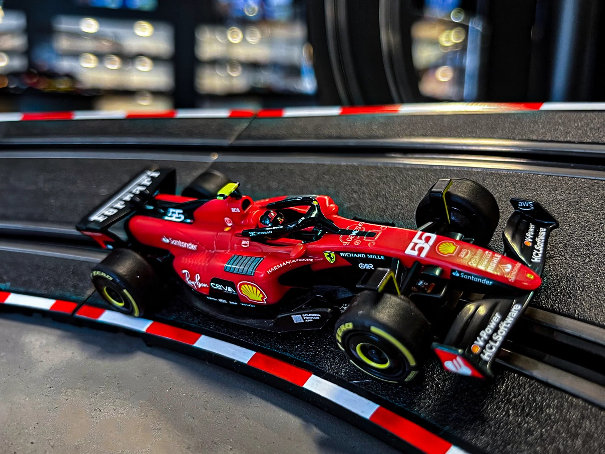 carrera-go-ferrari-sf-23-slotcar-no-55-c-sainz image 2