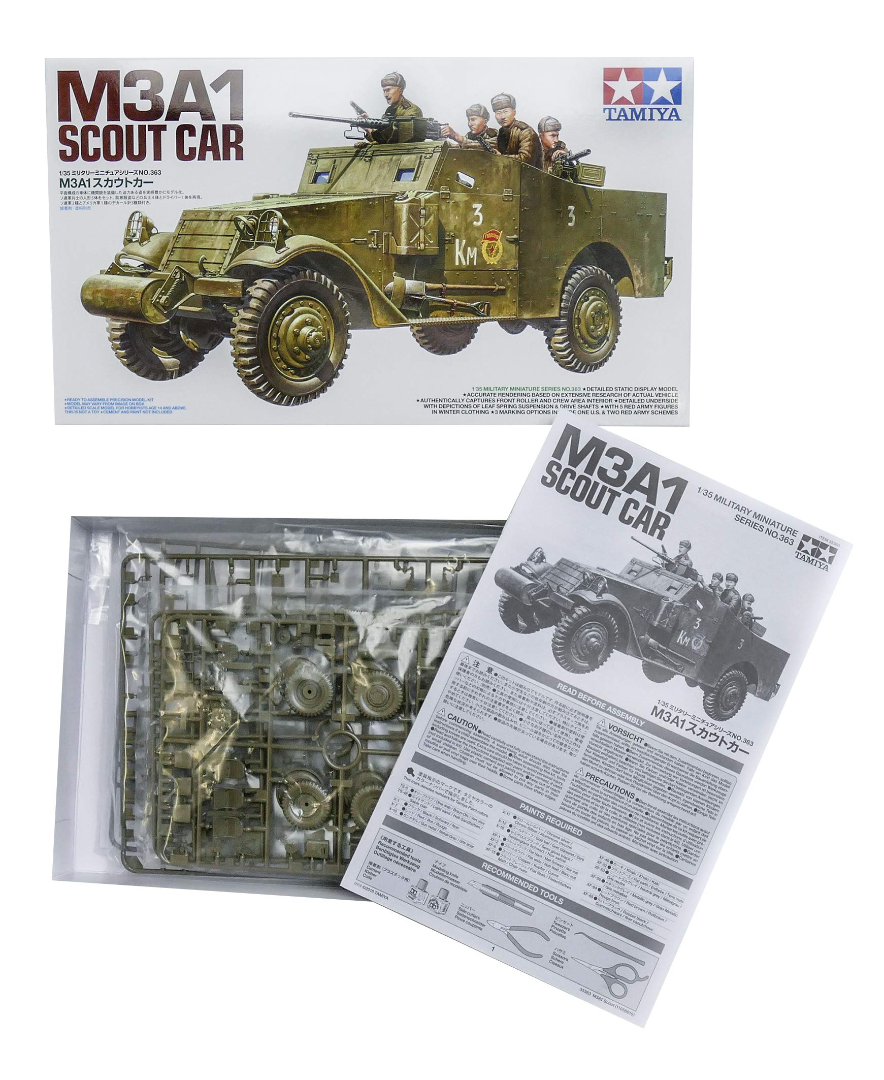 tamiya-35363-us-m3a1-scout-car-1-35-plastikbausatz-unlackiert image 2