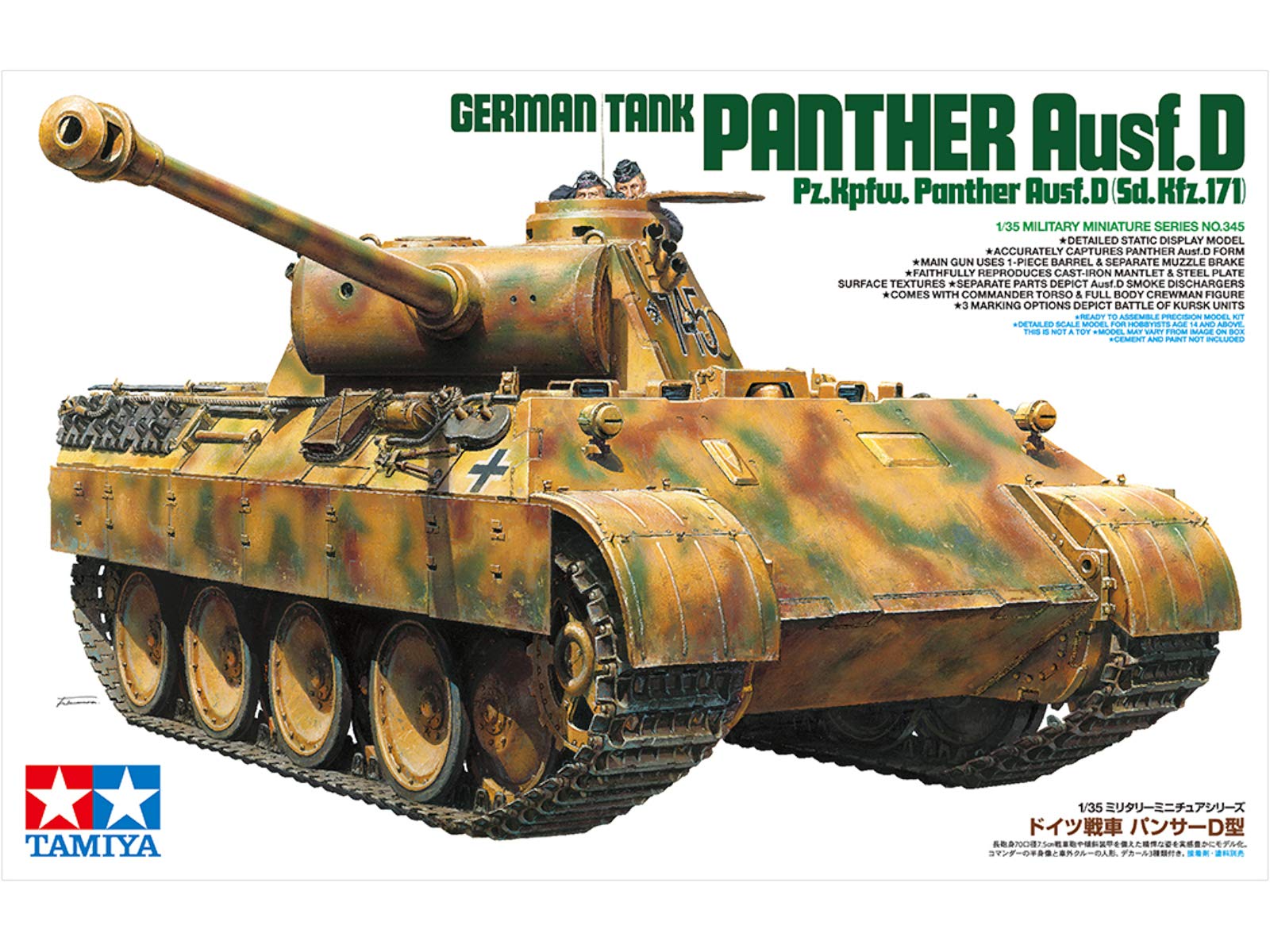 tamiya-300035345-panther-ausf-d-modellbausatz-1-35-unlackiert image 2