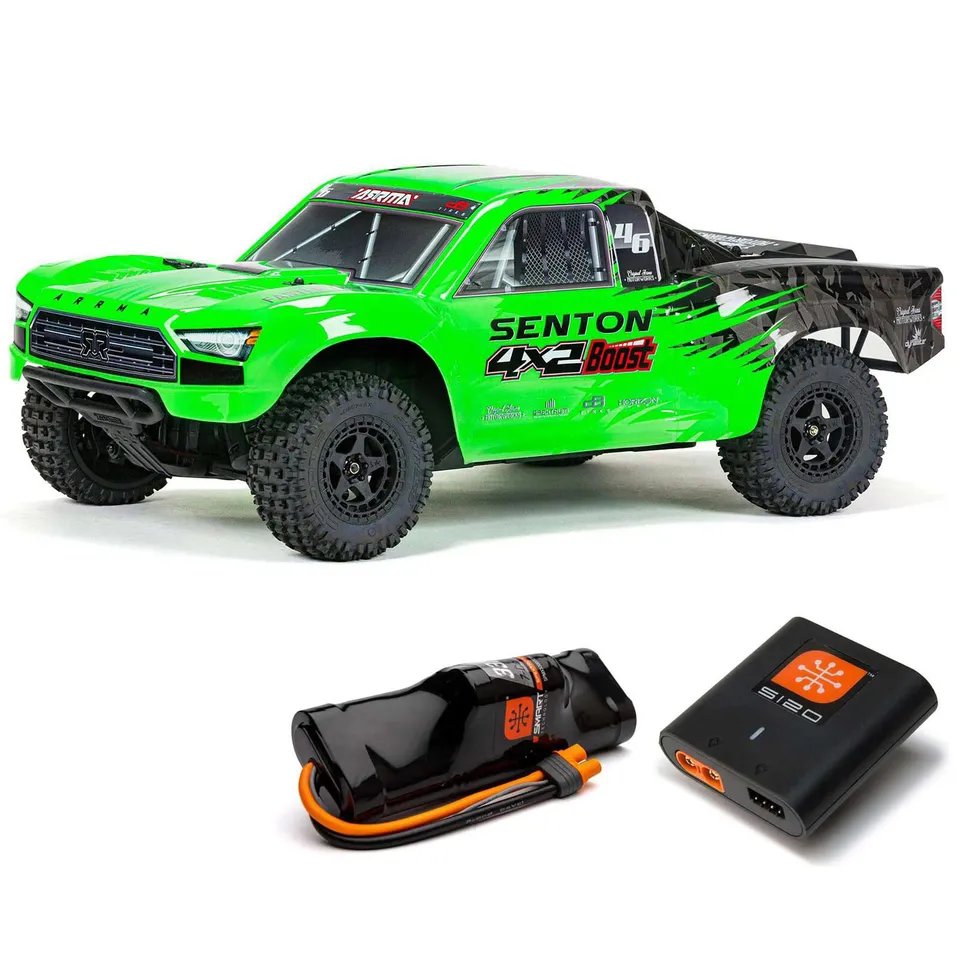 arrma-senton-1-10-4x2-boost-mega-truck-rtr-gr-n image 1