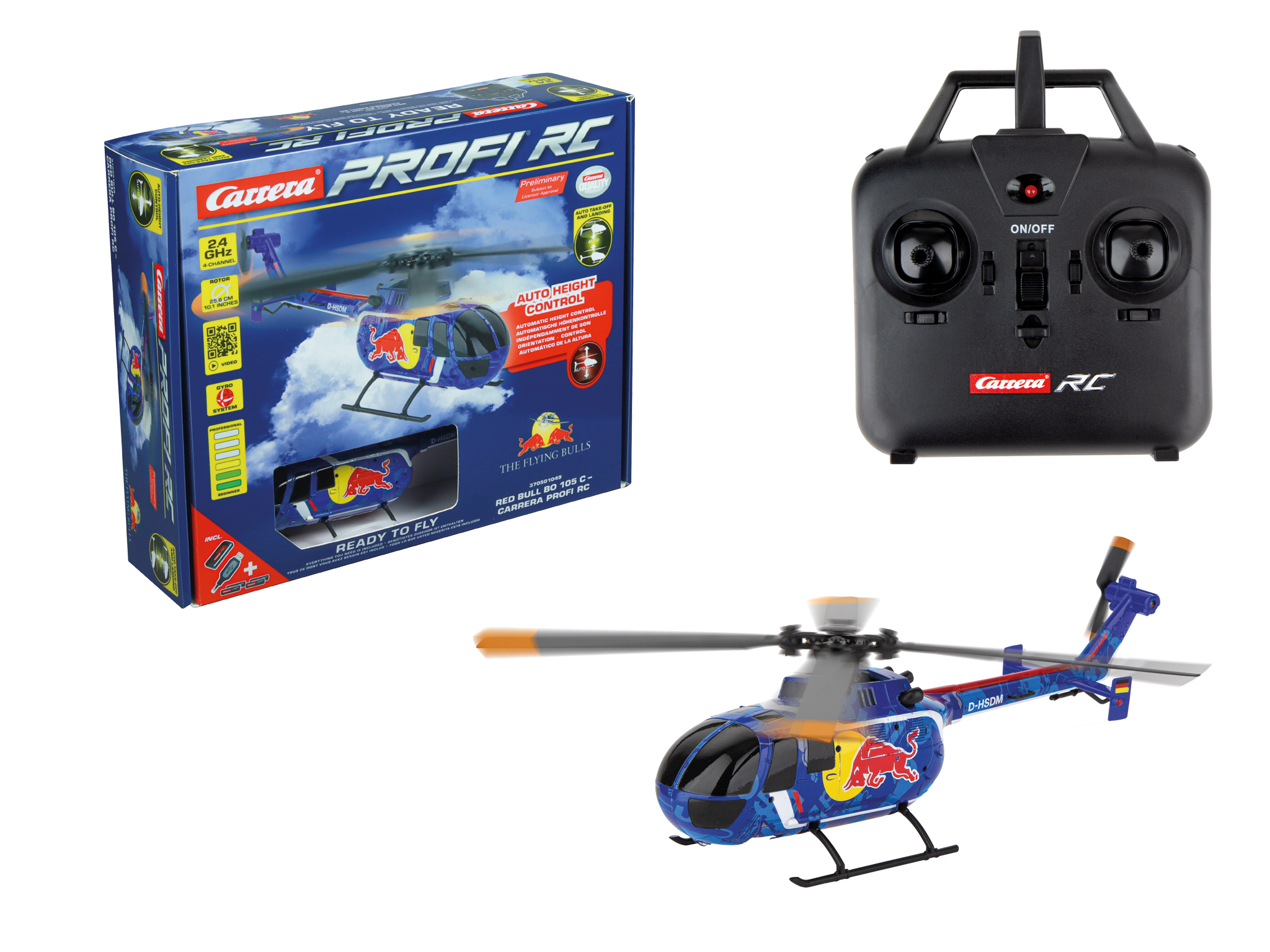 carrera-profi-rc-red-bull-bo-105-c-helikopter-2-4-ghz image 2