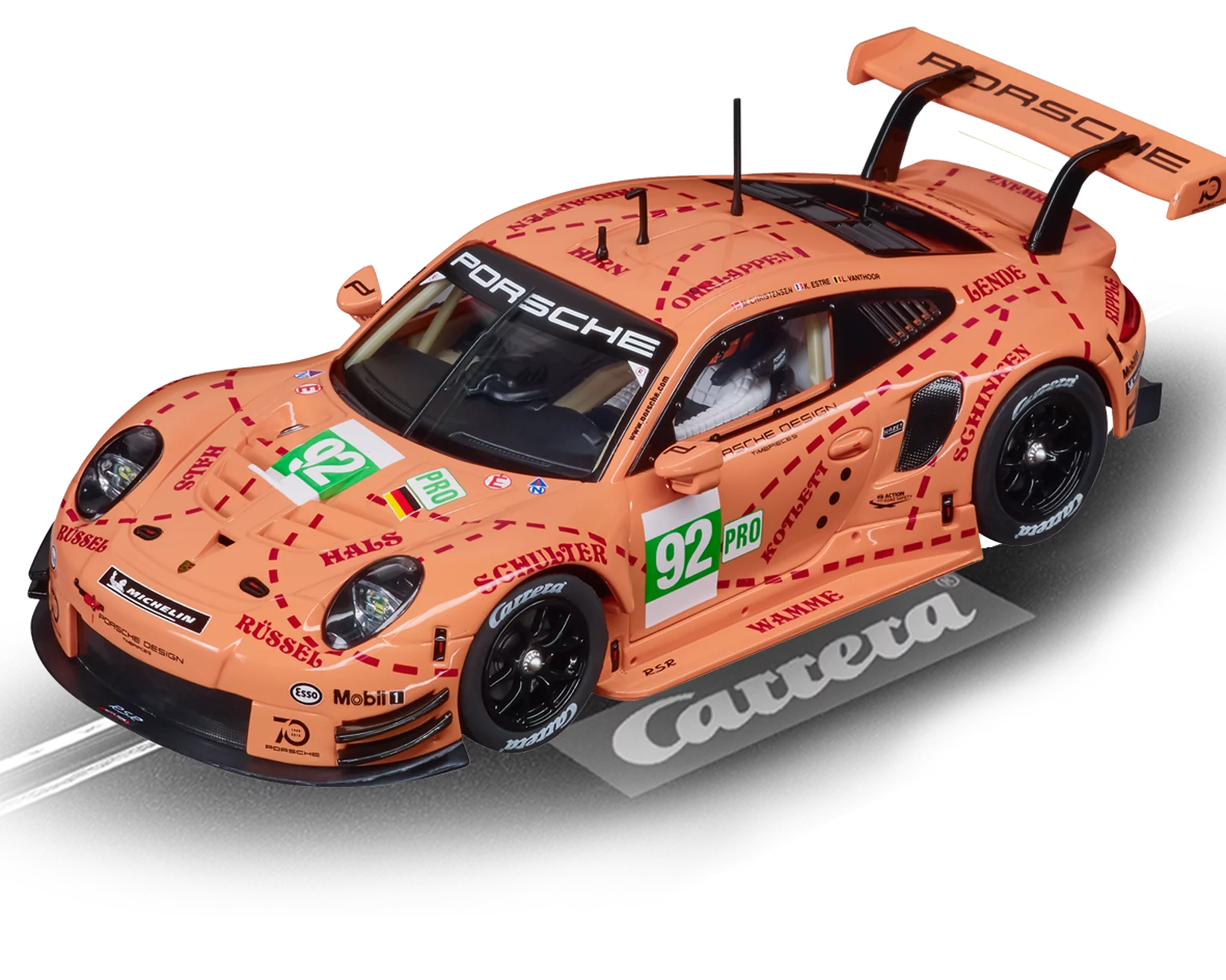 carrera-digital-132-porsche-911-rsr-pink-pig-no-92-slotcar image 1
