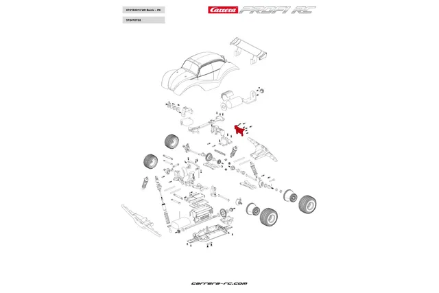 carrera-profi-rc-karosseriehalter-beetle-offroad-ersatzteil image 1