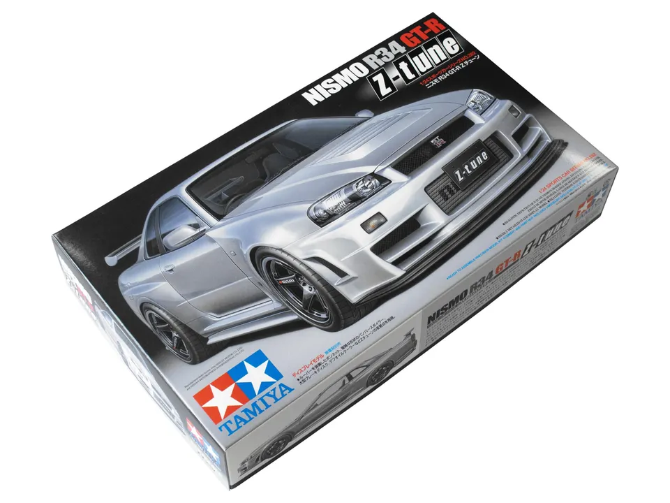 tamiya-nismo-skyline-gt-r-z-tune-r34-modellbausatz-1-24-grau image 1