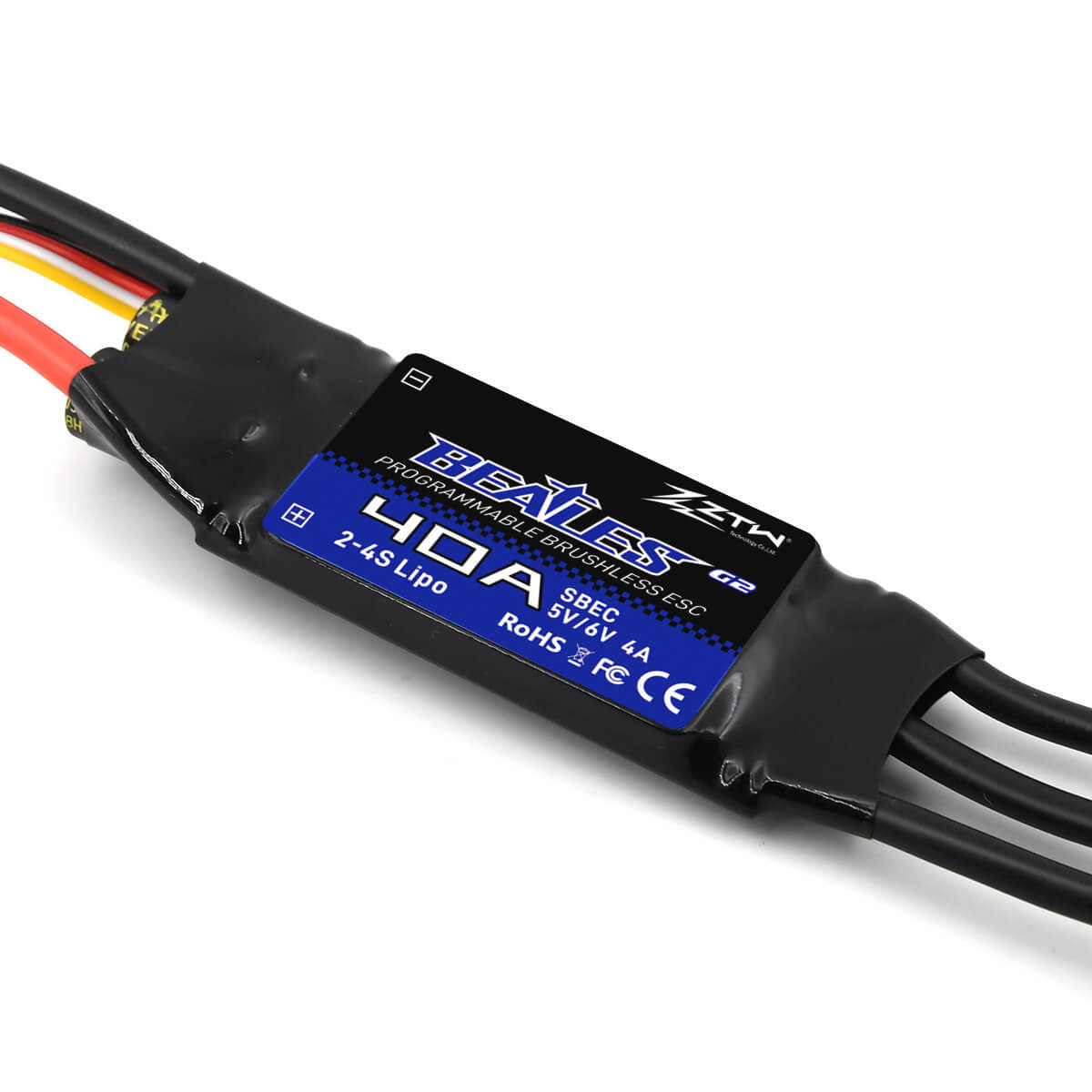 ztw-beatles-g2-40a-regler-2-4s-sbec-ohne-stecker image 2