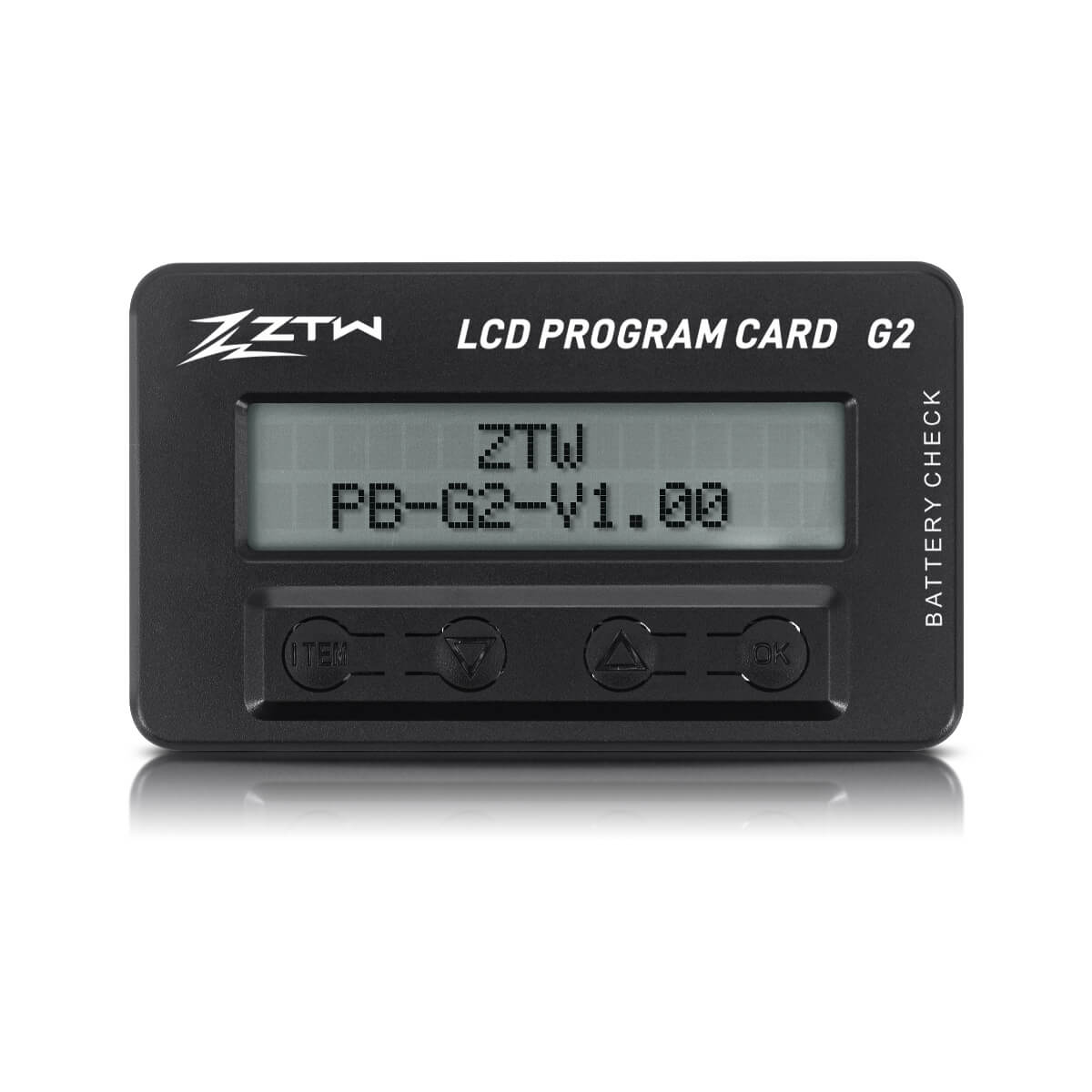ztw-lcd-program-card-g2-programmierkarte-servo-tester-voltmeter image 1