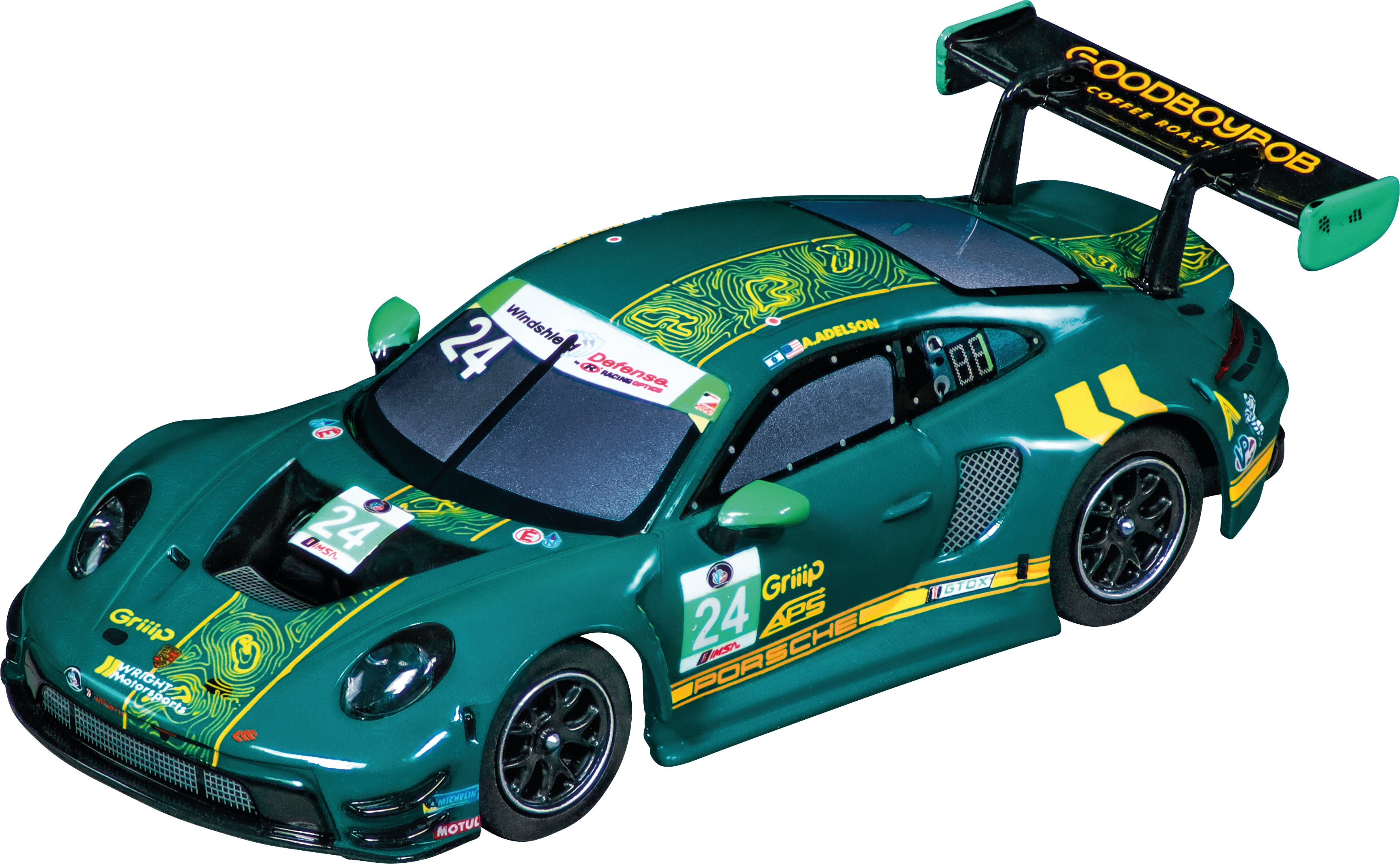 carrera-digital-132-porsche-911-gt3-r-wright-slotcar-no-24 image 1