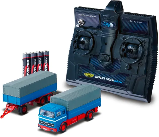 carson-1-87-mb-1620-plane-anh-nger-rc-lkw-blau-rtr image 1
