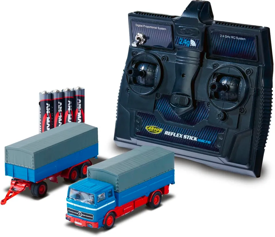 carson-1-87-mb-1620-plane-anh-nger-rc-lkw-blau-rtr image 1
