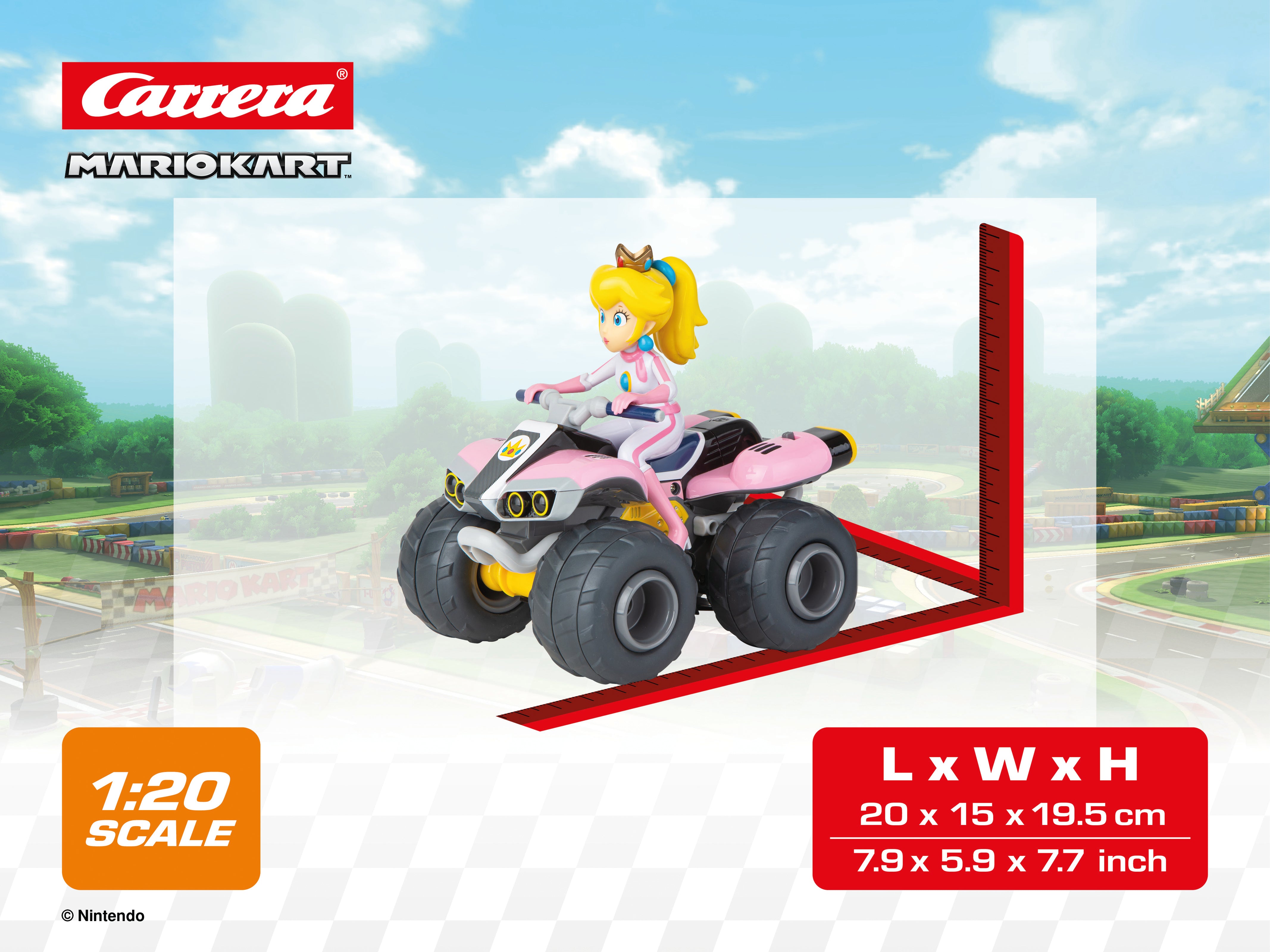 carrera-mario-kart-peach-quad-rc-auto-2-4ghz-9km-h image 5