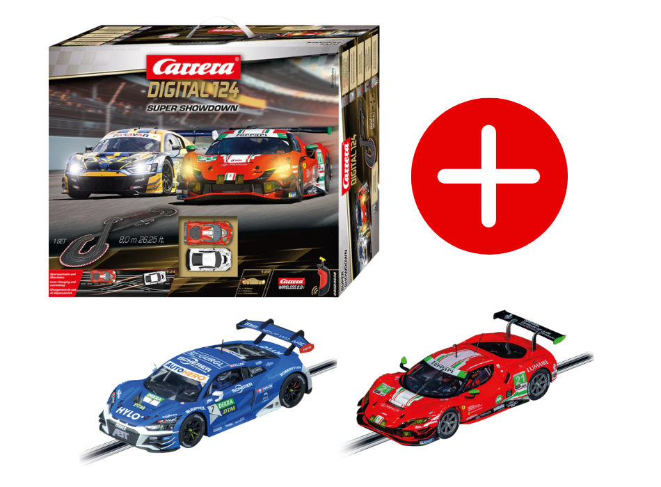 carrera-digital-132-racing-night-showdown-rennbahn-set-ferrari-audi image 1