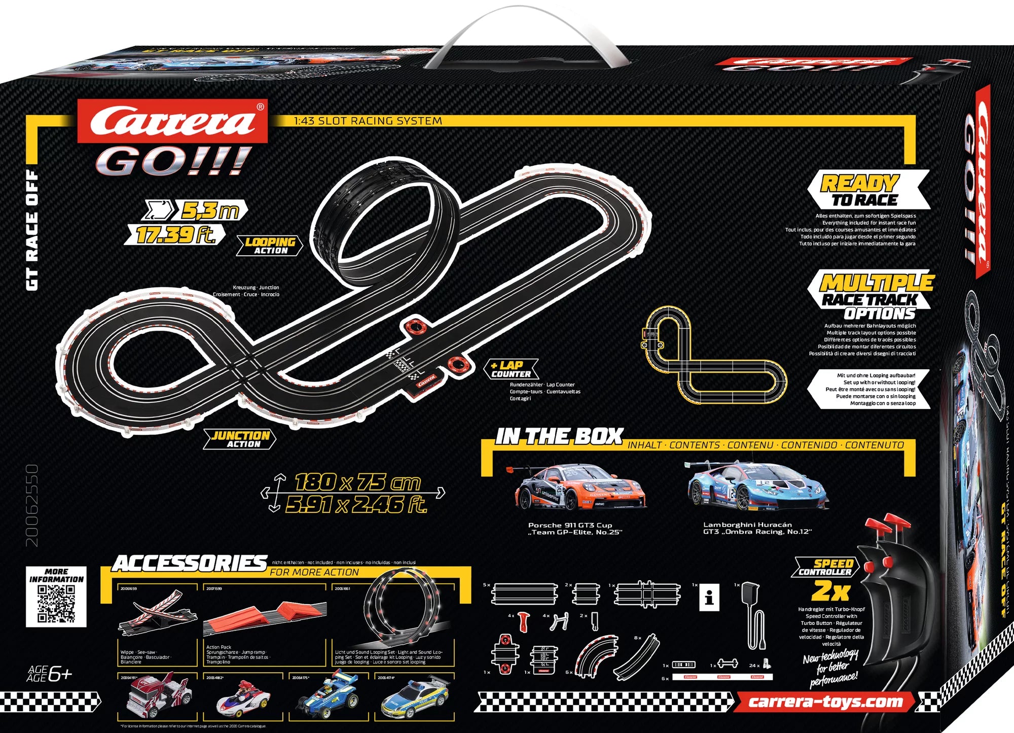 carrera-go-gt-race-off-rennbahn-set-1-43-porsche-lamborghini image 2