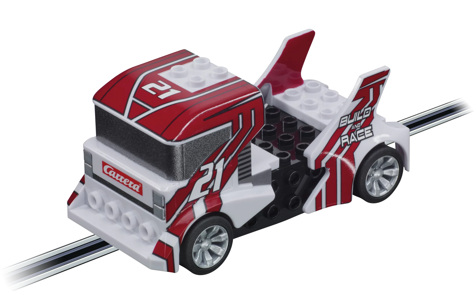 carrera-go-build-n-race-truck-white-slotcar-1-43-no-21 image 1