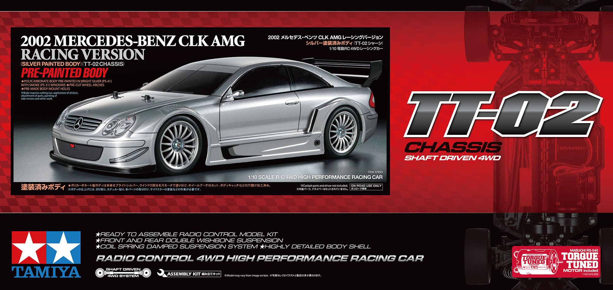 tamiya-clk-amg-2002-tt-02-bausatz-1-10-silber-47493 image 2