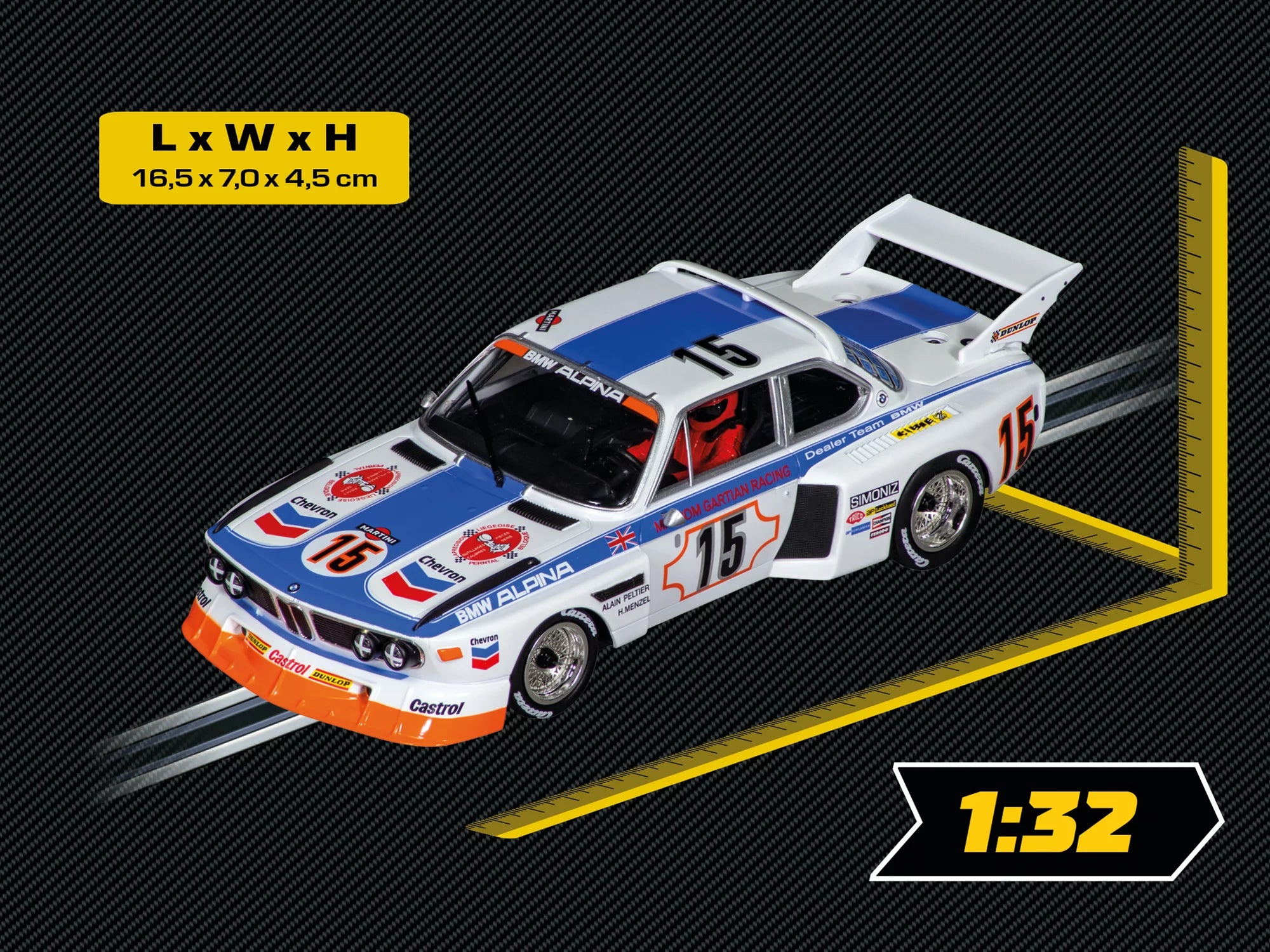 carrera-evolution-bmw-3-5-csl-slotcar-no-15-1-32-mit-licht image 3