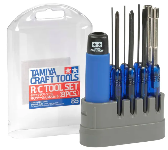 tamiya-74085-rc-werkzeugset-8-teilig-werkzeugset-blau image 1