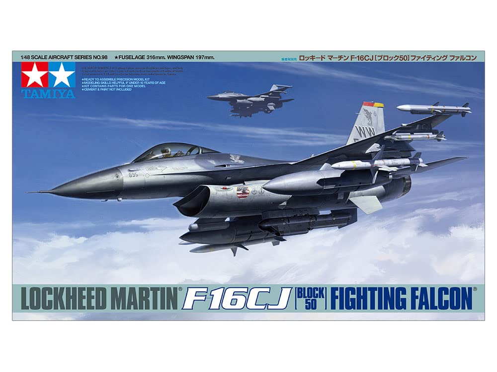tamiya-static-models-300061098-f-16cj-1-48-flugzeug-bausatz-grau image 2
