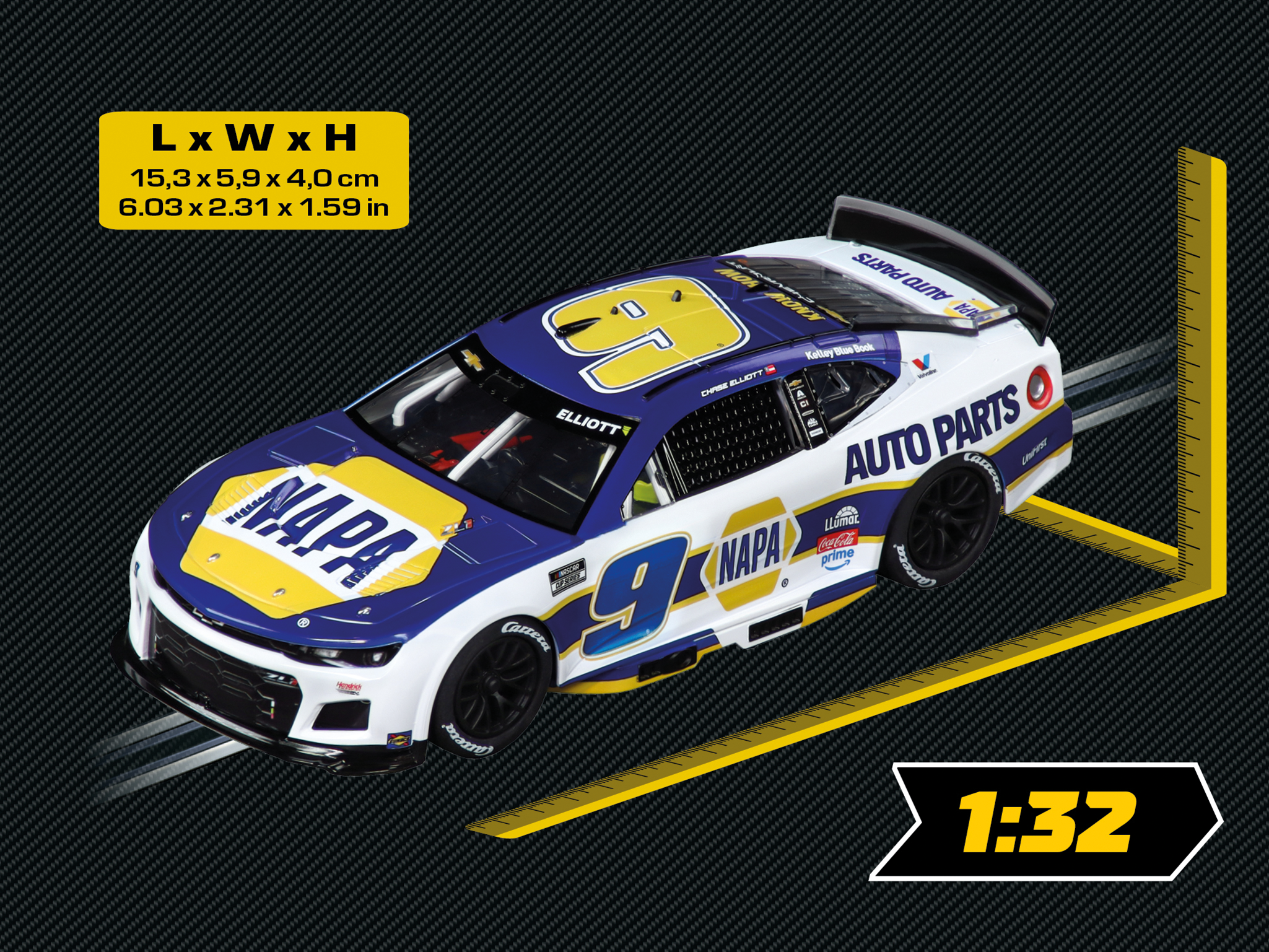 carrera-digital-132-nascar-camaro-zl1-no-9-slotcar-auto image 3