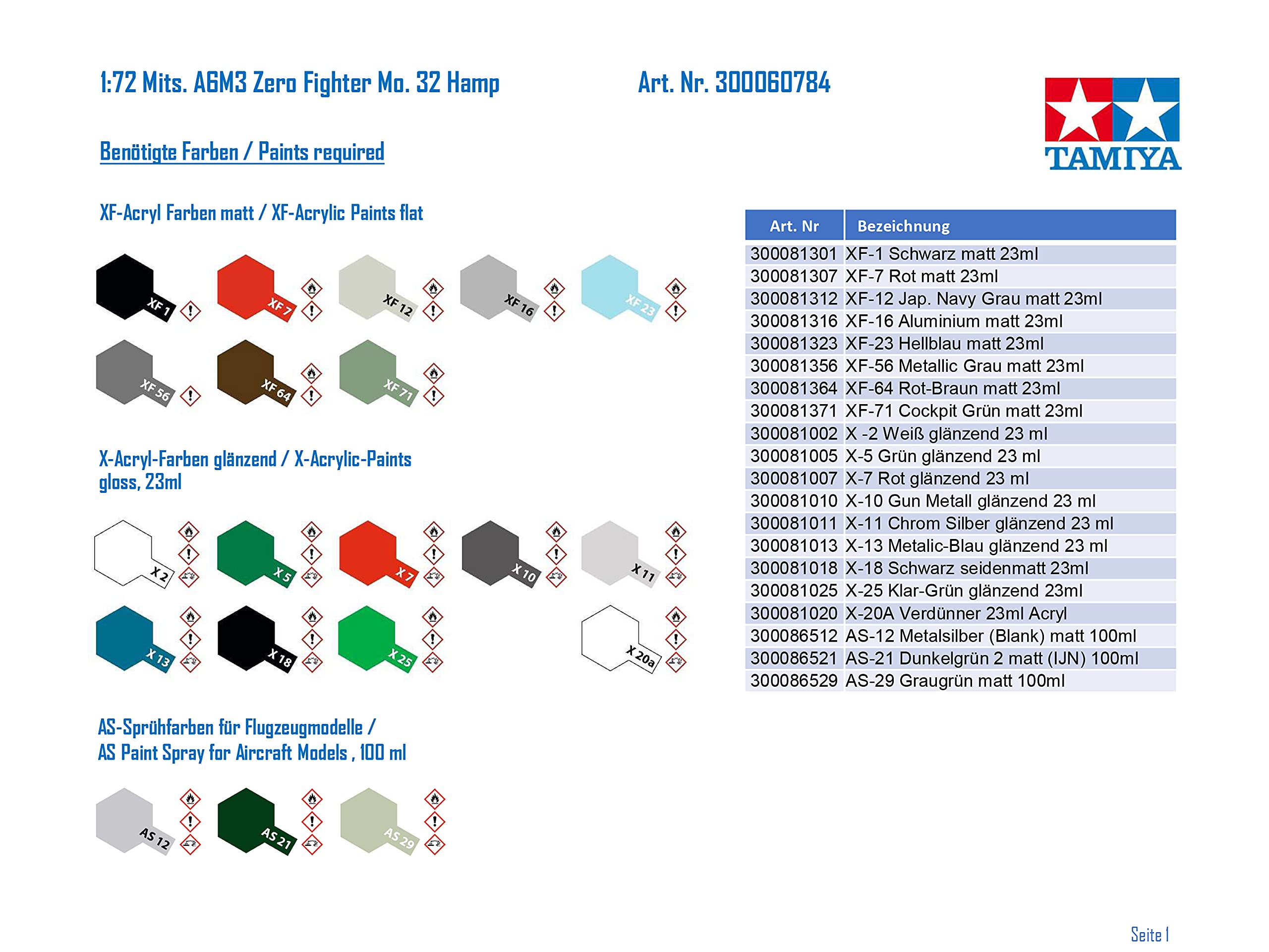 tamiya-300060784-mitsubishi-a6m3-zero-flugzeugbausatz-1-72 image 2