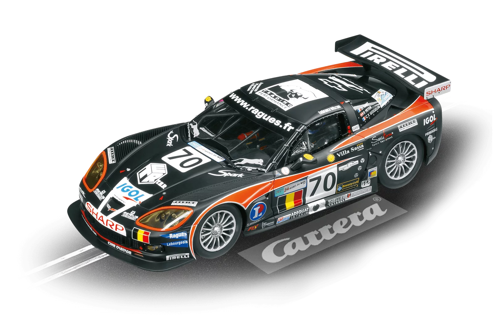 carrera-digital-132-chevrolet-corvette-c6-r-slotcar-le-mans-2007 image 1