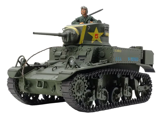 tamiya-35360-m3-stuart-sp-t-modellbausatz-1-35-unlackiert image 1