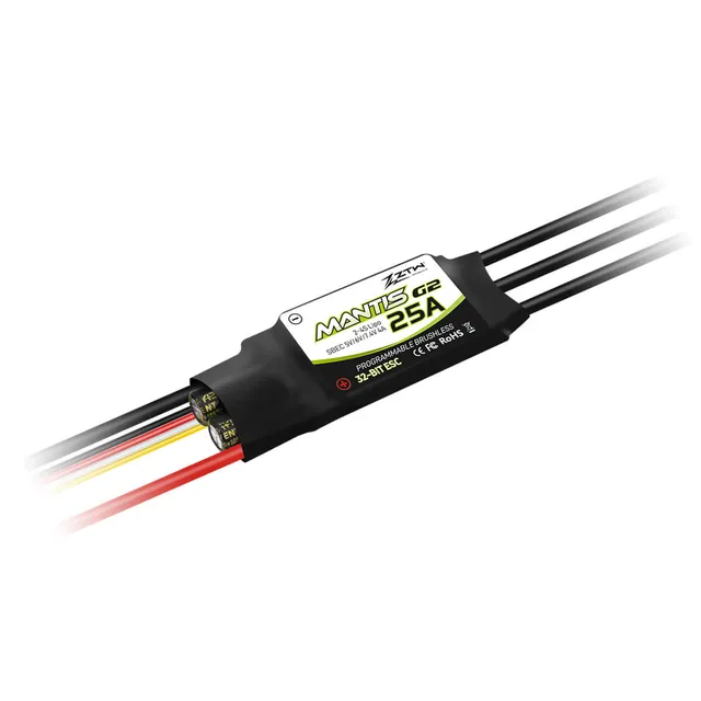 ztw-mantis-g2-25a-esc-2-4s-sbec-regler-fixed-wing image 1