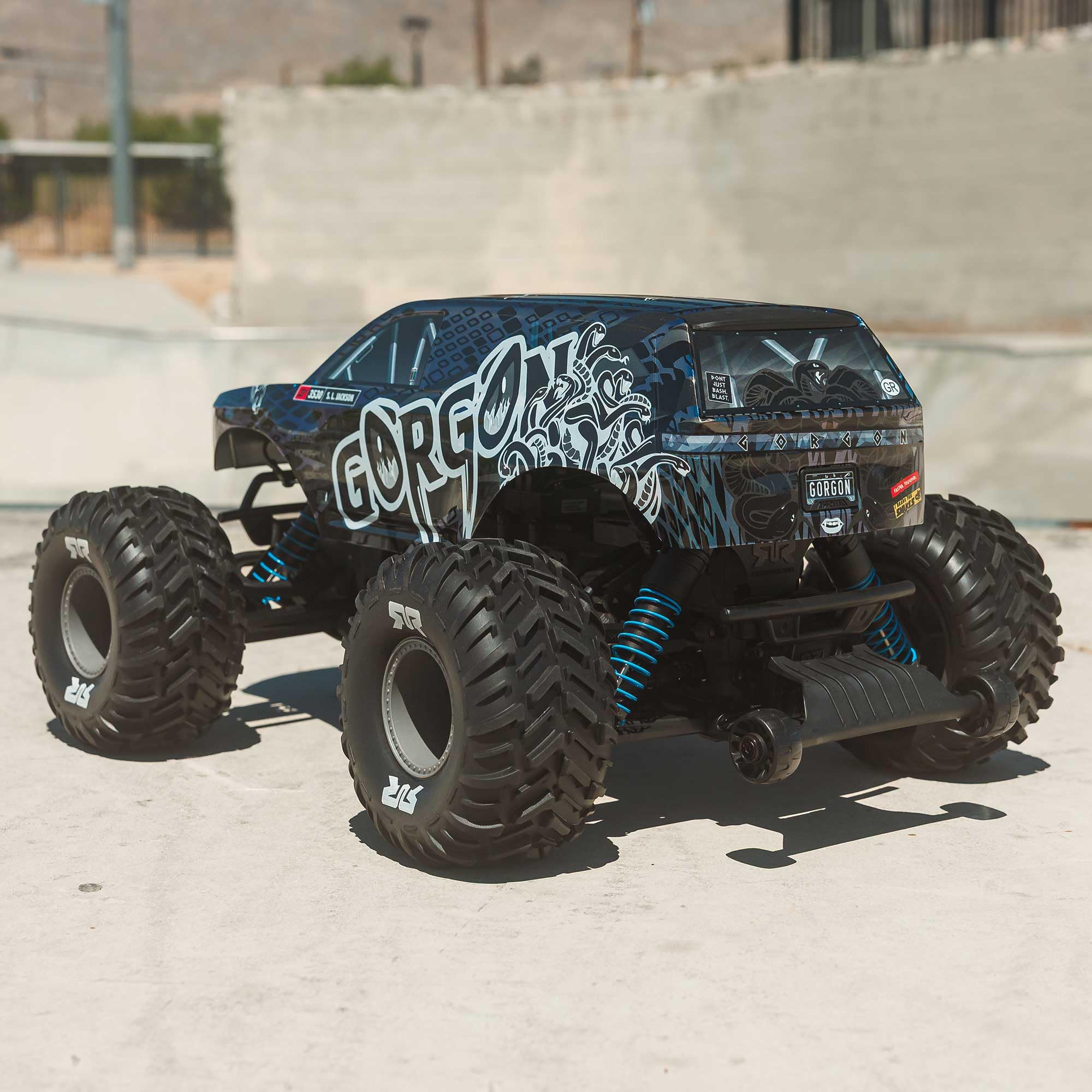 arrma-gorgon-223s-2wd-brushless-monster-truck-1-10-blau-schwarz image 5