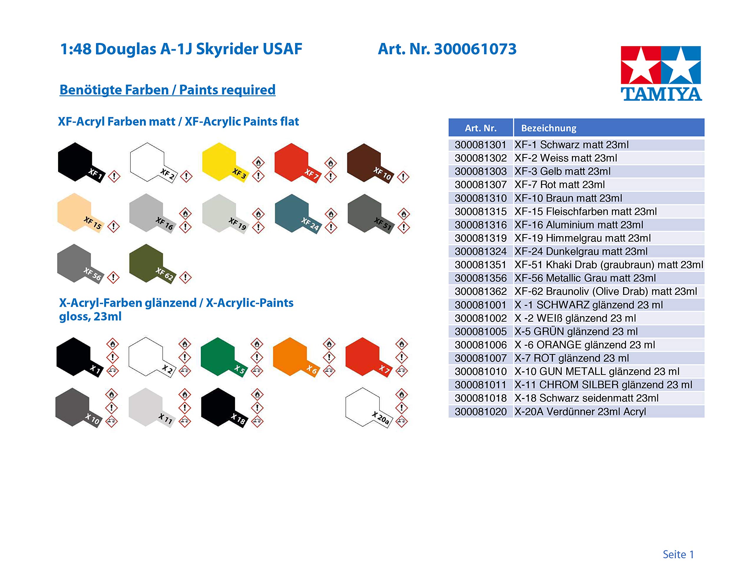 tamiya-static-models-skyraider-a-1j-1-48-bausatz image 4