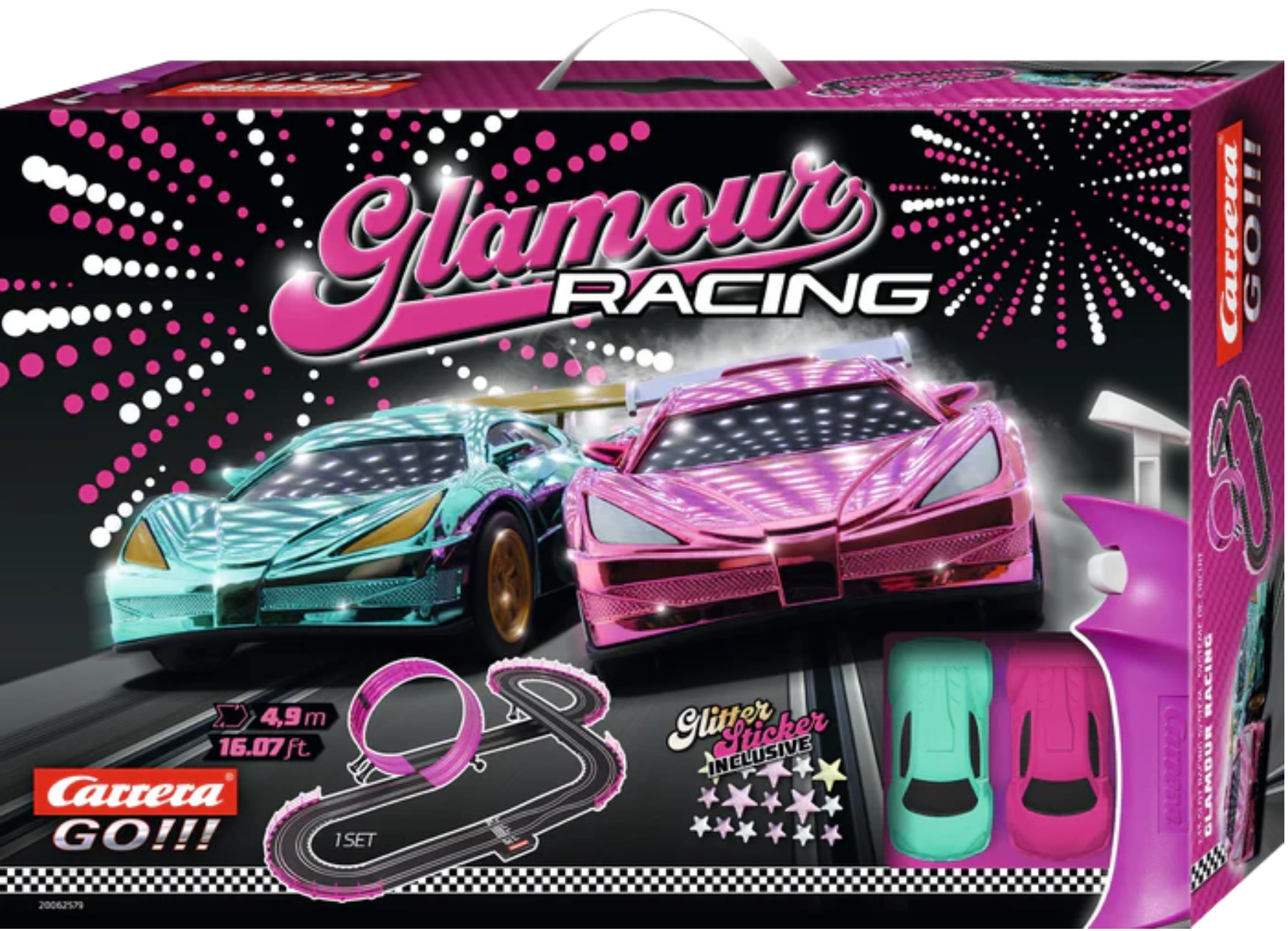 carrera-go-glamour-racing-gt-rennbahn-set-4-9-m-pink image 1