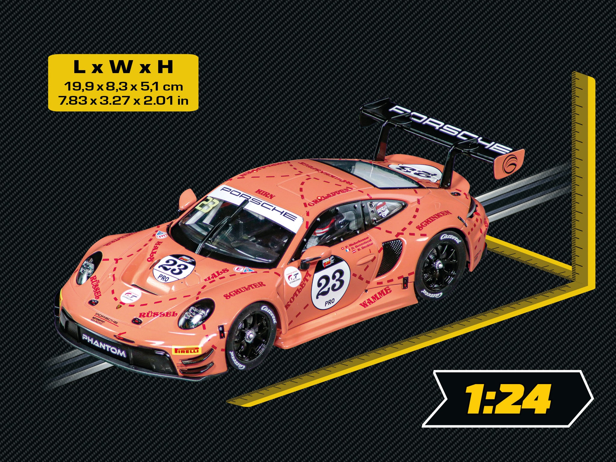 carrera-digital-132-porsche-911-gt3-r-slotcar-phantom-no-23-suzuka image 2