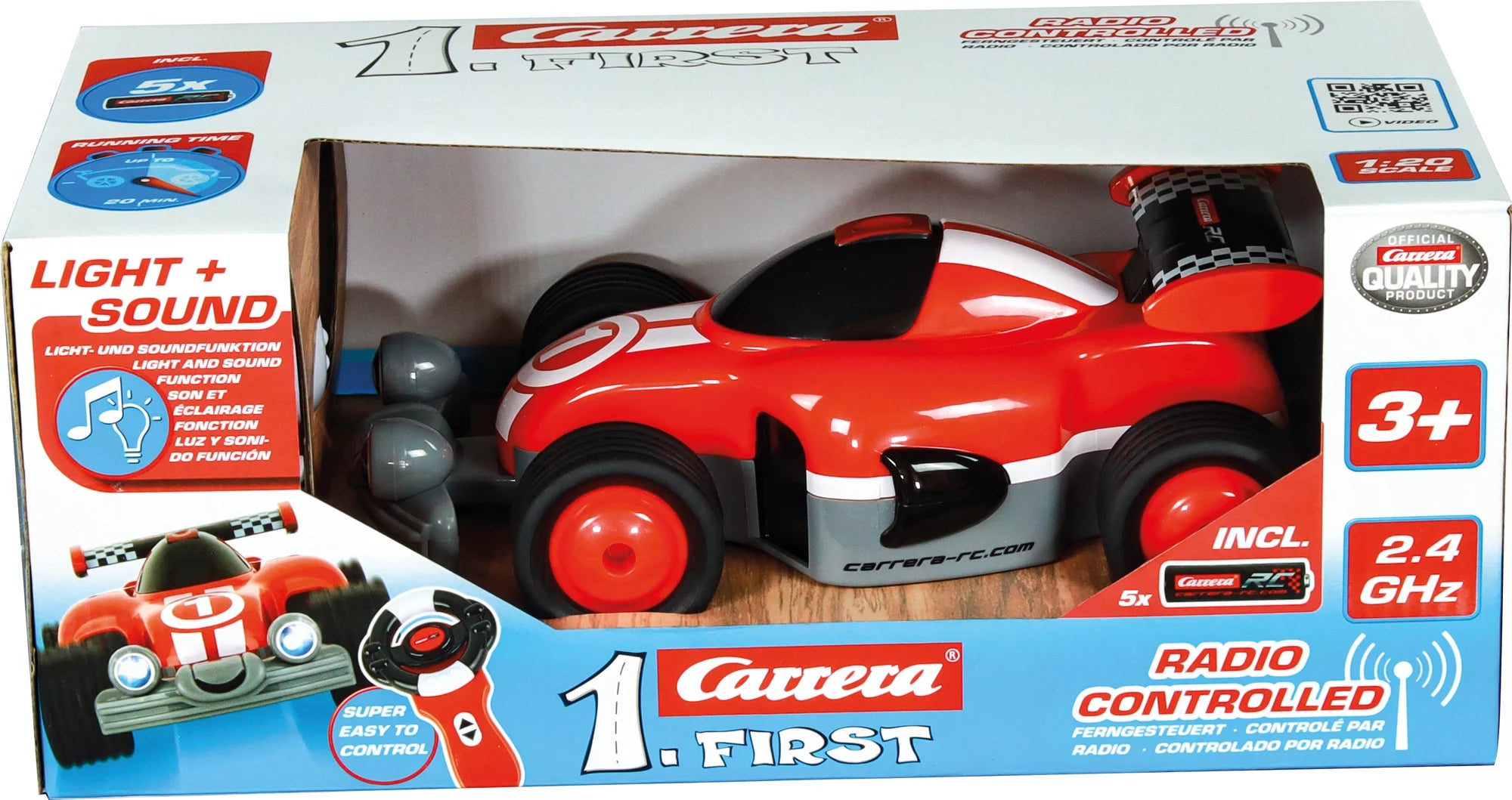 carrera-first-rc-racer-2-4-ghz-rc-auto-rot-wei-1-18 image 4