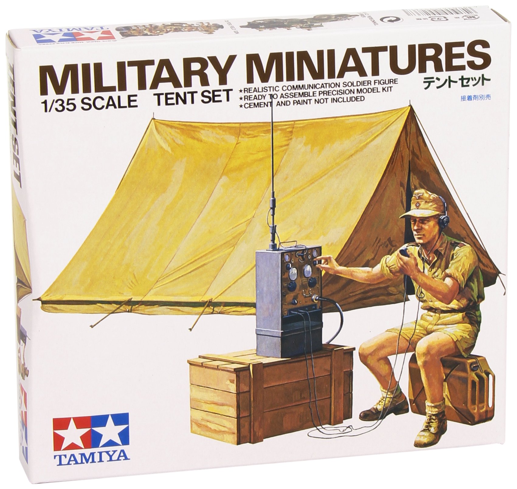 tamiya-35074-wwii-diorama-set-zelt-mit-funk-1-35 image 1