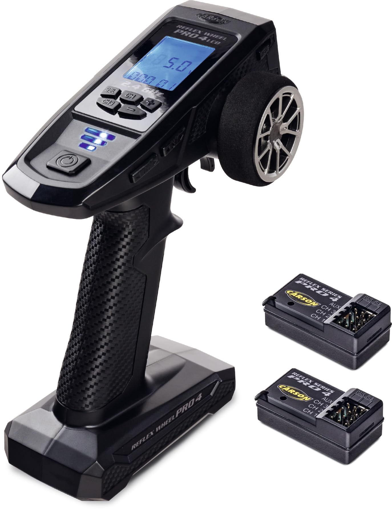 carson-fs-4k-reflex-wheel-pro-4-fernsteuerung-2-4ghz-lcd-2-empf-nger image 1