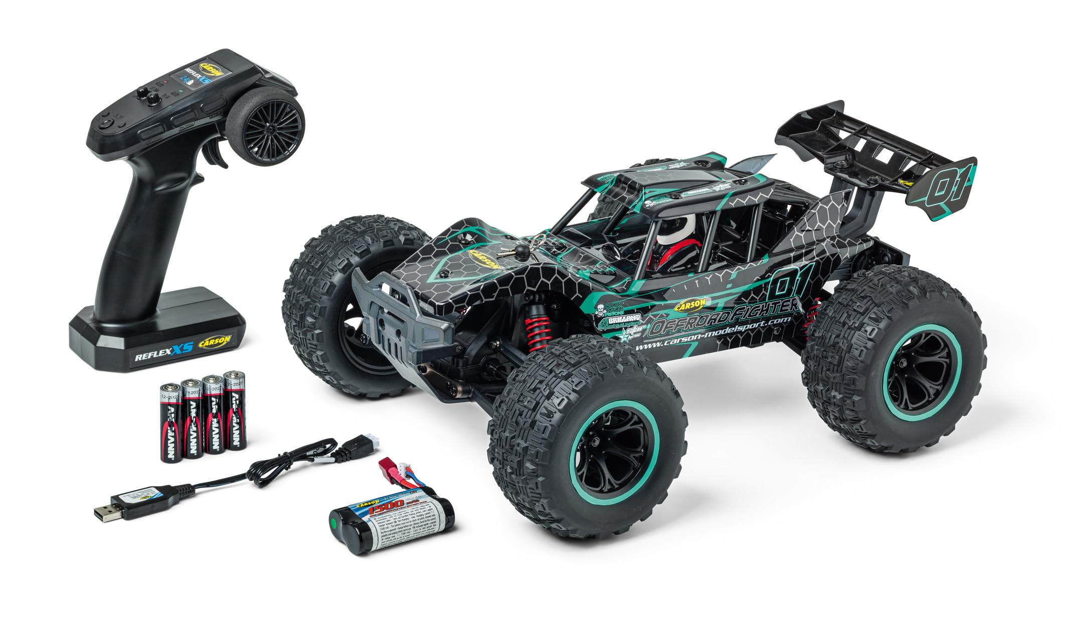 carson-xs-stadium-fighter-rc-buggy-1-10-rtr-blau-40km-h image 7