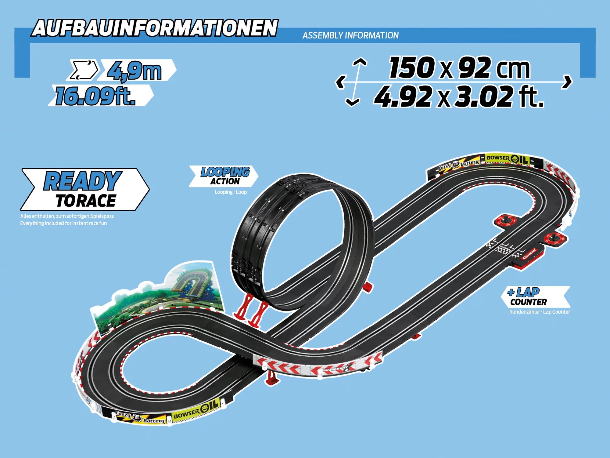 carrera-go-mario-kart-rennbahn-set-4-9-m-mit-looping image 8
