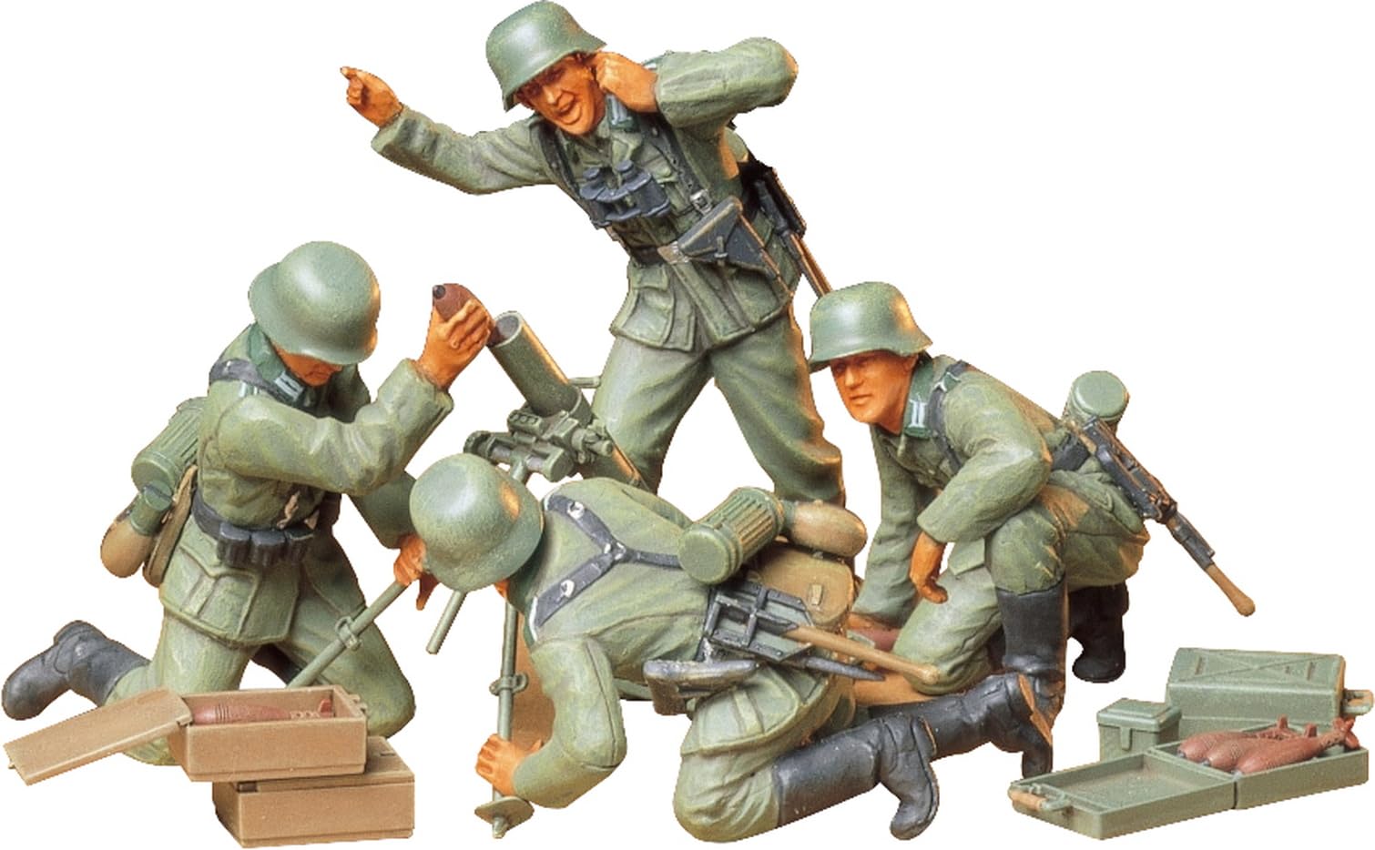 tamiya-1-35-german-infantry-mortar-team-figurenset-4-soldaten image 1
