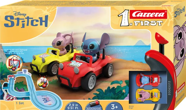 carrera-first-disney-stitch-slotcar-set-2-9m-kinderbahn image 1