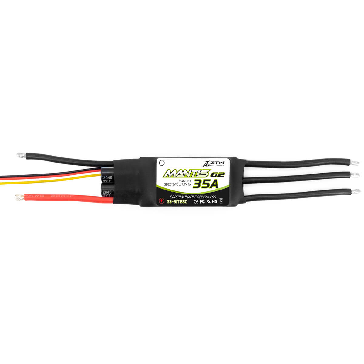 ztw-mantis-g2-35a-regler-2-4s-sbec-ohne-stecker image 3
