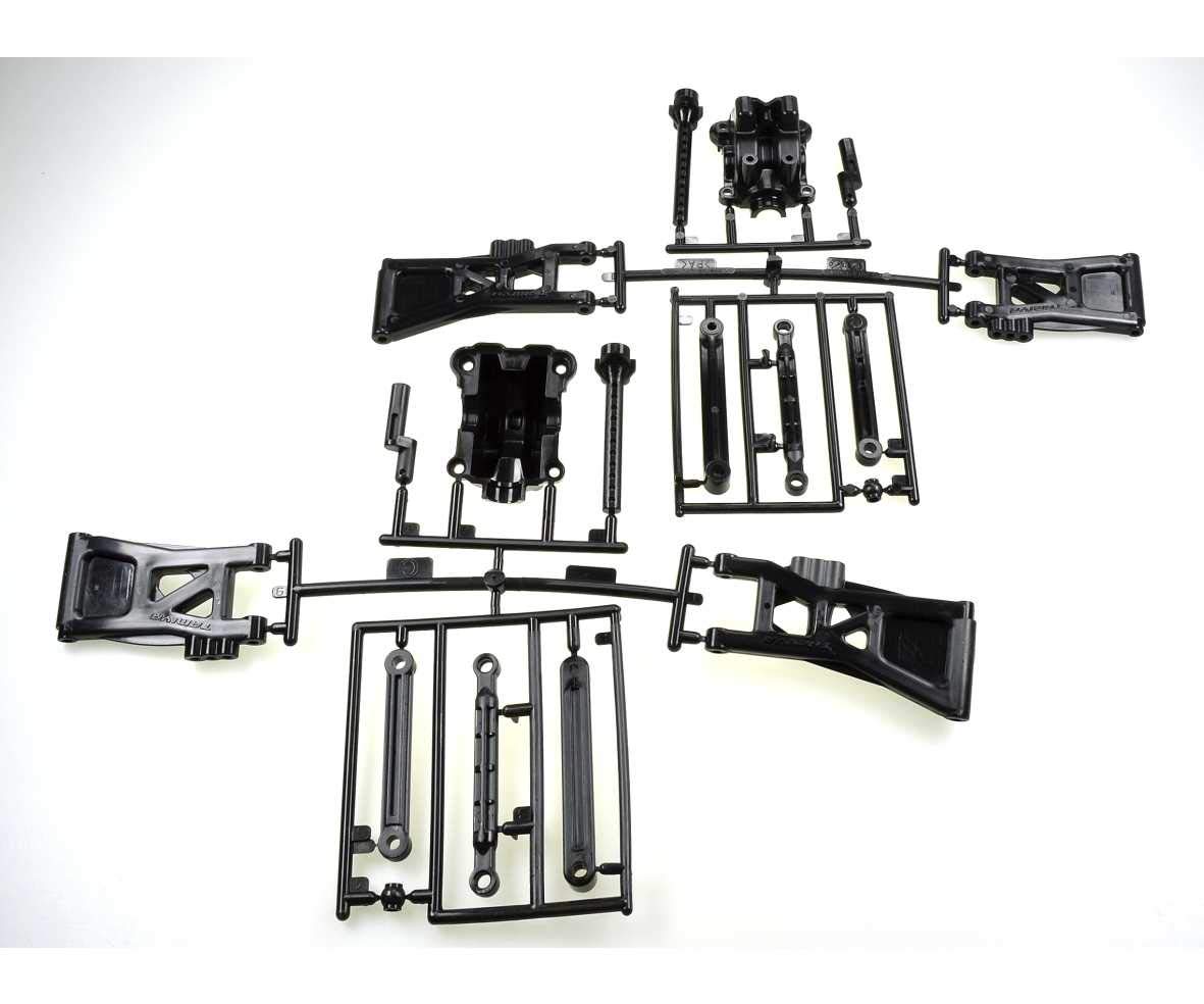 tamiya-tt02b-c-teile-querlenker-karosserie-halter-schwarz-ersatz image 1