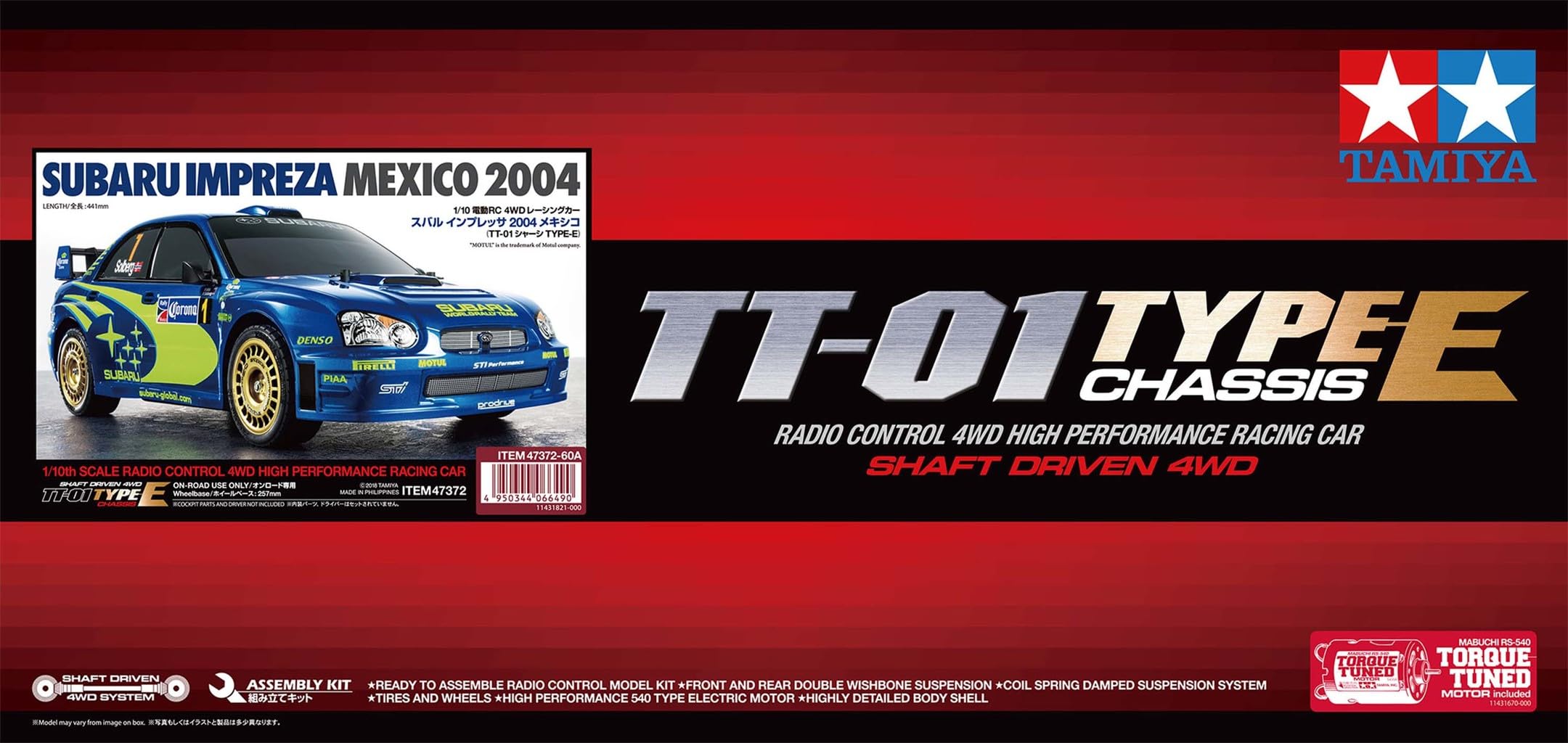 tamiya-47372-subaru-impreza-wrx-2004-tt-01e-rc-auto-1-10 image 2